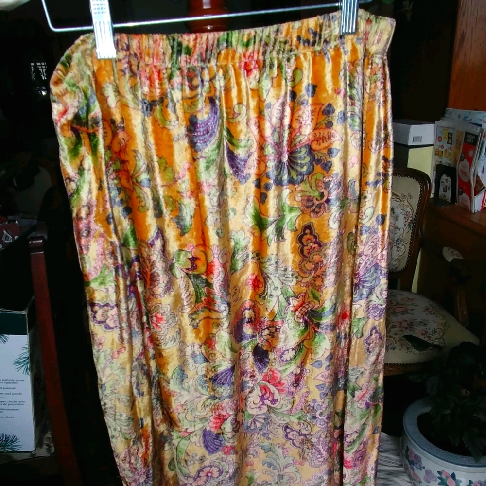 April Cornell Gold Skirt